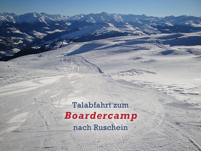 Talabfahrt zum Boardercamp nach Ruschein